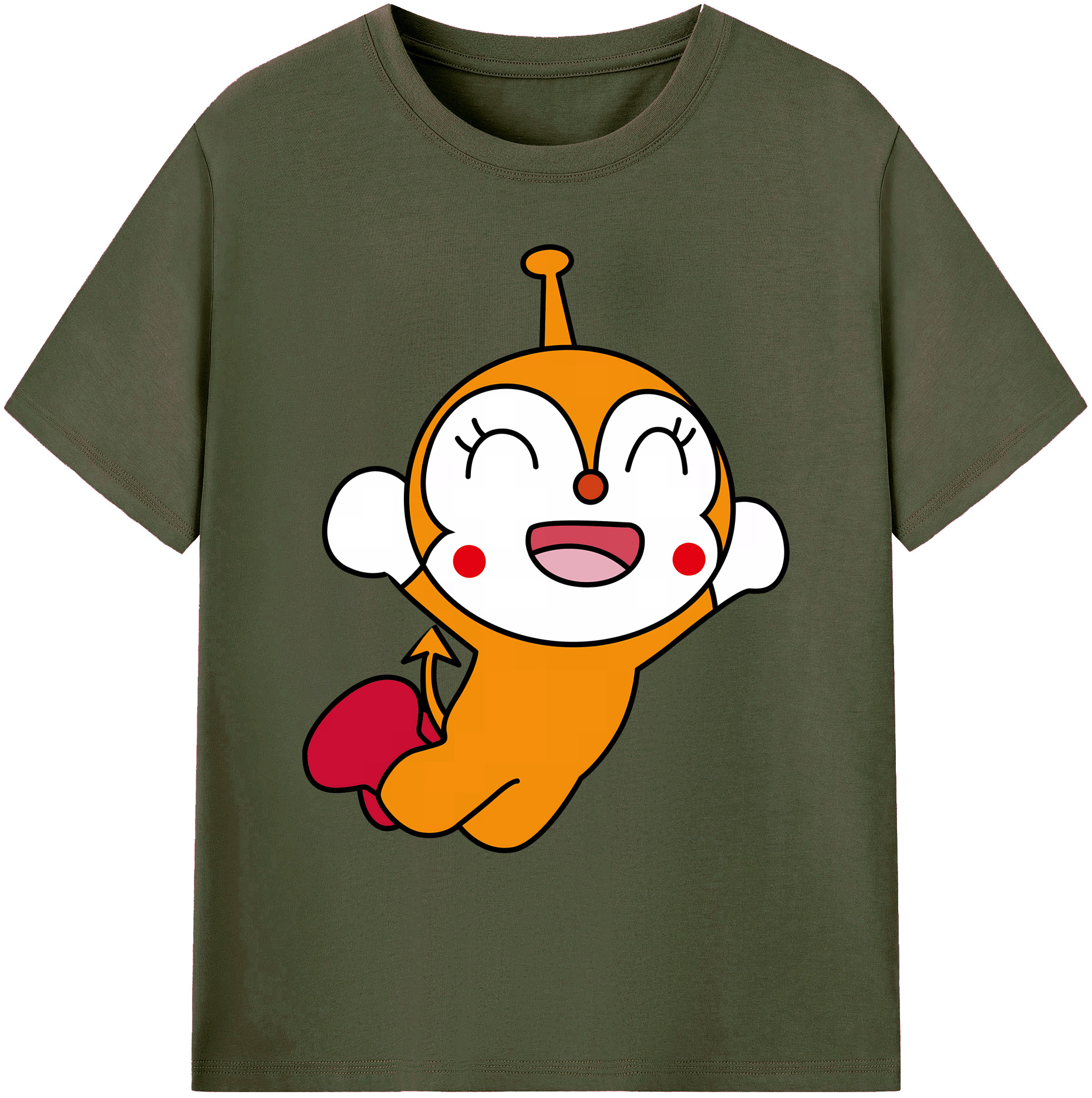 （画像用） アンパンマン Anpanman 綿100％ メンズ半袖Tシャツ｜肌触りやわらか＆通気性